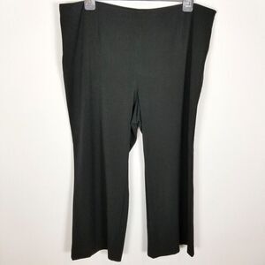 Nick+Zoe Women Plus Dress Ponty Pants Size 24W Black Trousers Office Work